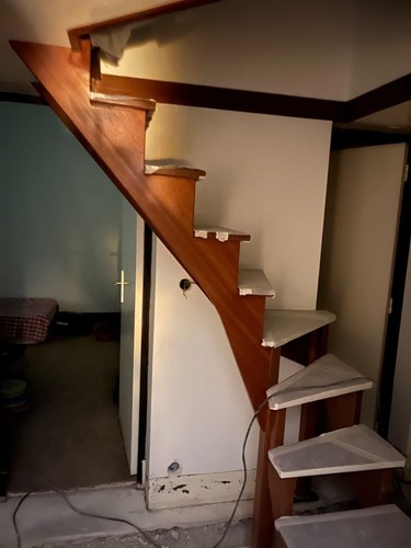 Escalier moderne bois - escalier, bois 