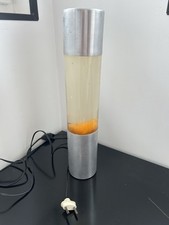 LAMPE A ÉBULLITION LAMPE A LAVE ANCIENNE ANNÉES 70 SPACE AGE ORANGE