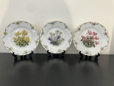 3 assiettes en porcelaine