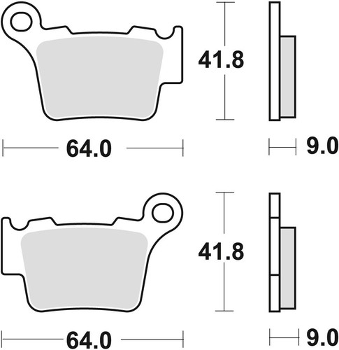 Plaquettes frein kh368 - plaquettes,