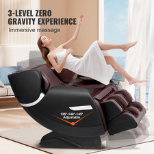 Fauteuil De Massage Corps Entier Masseur Shiatsu Inclinable 3D 6 Modes