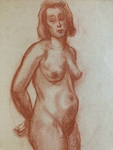 Beau dessin ancien art 1945 - beau,