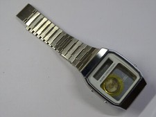 ANCIEN BOITIER VIDE MONTRE ACIER CHROMÉ SANYO CHRONO