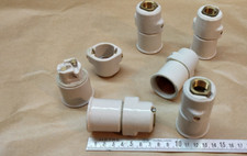 Ancienne DOUILLE PORCELAINE / CERAMIQUE E 27 à visser