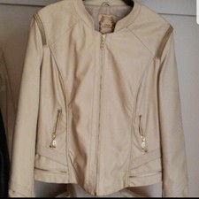 Womens faux leather jacket