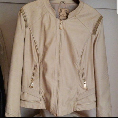Womens faux leather jacket