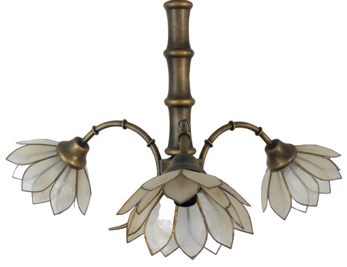 Superbe lustre deco - lustre, bambou