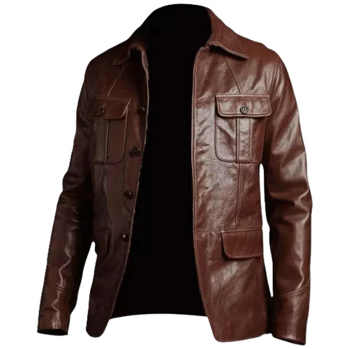 Veste cuir véritable - veste,