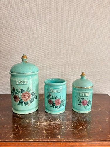 Ancien pot epice - pot, vert