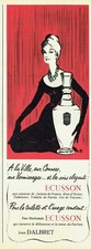 Publicité Advertising 1019 1958  parfum Jean d'Albret Ecusson par Pirre Simon