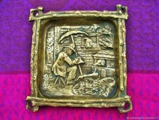 Vide poche Ancien Peintre Bronze   Empty pocket Old Painter Bronze