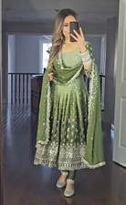 Robe De Mariée Anarkali Indienne Lourd Pour Fête