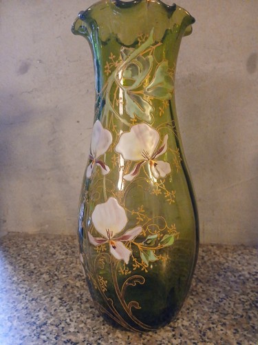Vase émaillé 1900 - vase,