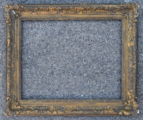 Ancien cadre bois sculpté - ancien, en