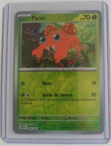 Carte pokemon paras français - carte,