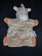 doudou plat marionnette zèbre poney cheval Jungle BENGY (2 dispo)