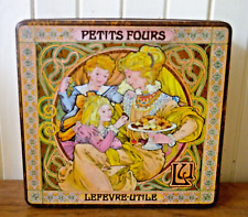 Boite à biscuits Petits fours Lefevre Utile Décor Mucha