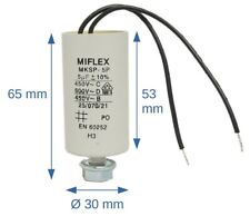 Condensateur permanent / démarrage moteur 5uF 450v a fils