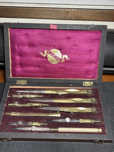 Coffret compas ancien sfngr - compas, de