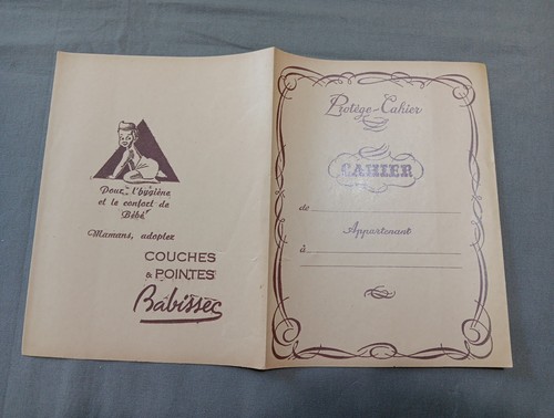 Protège cahier publicitaire - protège,