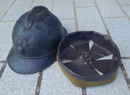 Ww1 coiffe intérieure cuir - ww1,