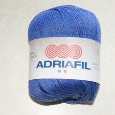 Pelote de laine ADRIAFIL CHEOPE bleu océan n°63 100% coton égyptien