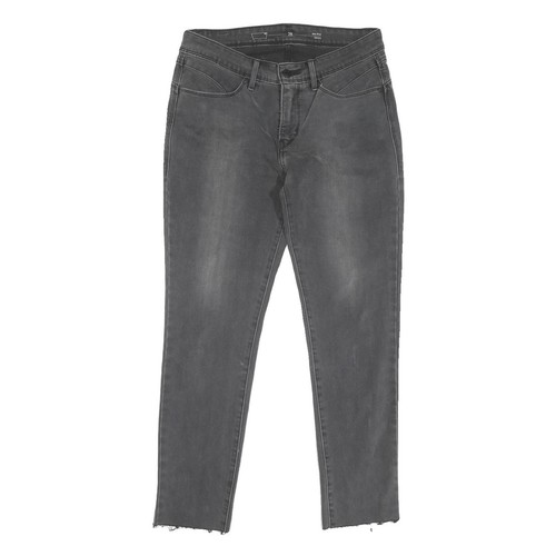 Jeans denim noir ourlet - en, À