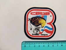 Autocollant Cebe Lunettes Casques Timbre Vintage 80s Original