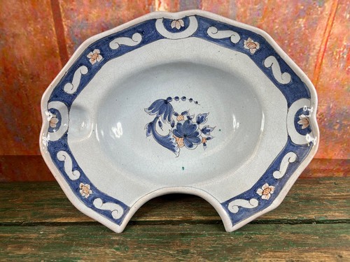 Plat barbe bleu faience - plat, à