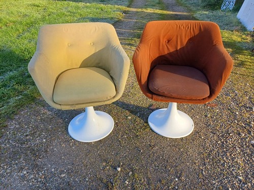 Paire fauteuils vintage des - vintage,