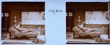 ATRIUM VERASCOPE RICHARD FEMMES NUES 1900 PLAQUE STEREOSCOPIQUE 45x107 VERRE