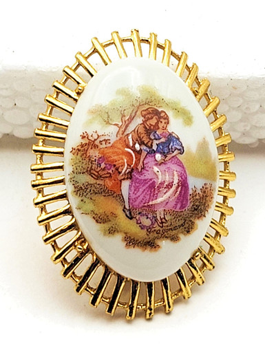 Broche miniature signée - broche,