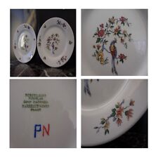 2 assiettes plates porcelaine