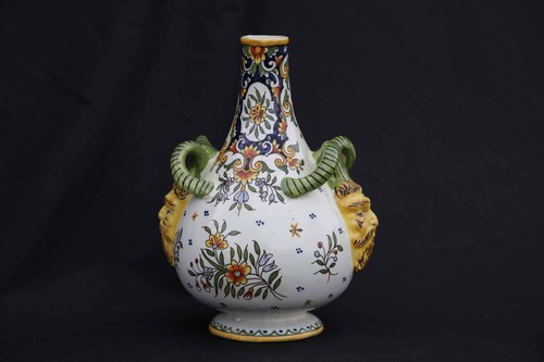 Vase desvres signé henri - vase,