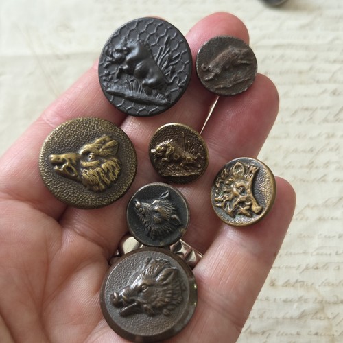 Boutons vénerie anciens - vénerie,
