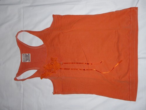 Débardeur molleton orange - molleton,