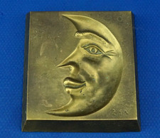 Zev - Daniel Albert Harris « Homme sur la Lune » Sculpture bronze Demi-Lune XX