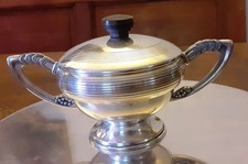 SUCRIER EN METAL ARGENTE