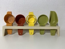 Tupperware Ensemble 5 Ustensiles Avec Support Vintage 70
