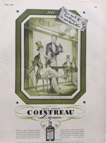 Rare publicite cointreau - publicite,