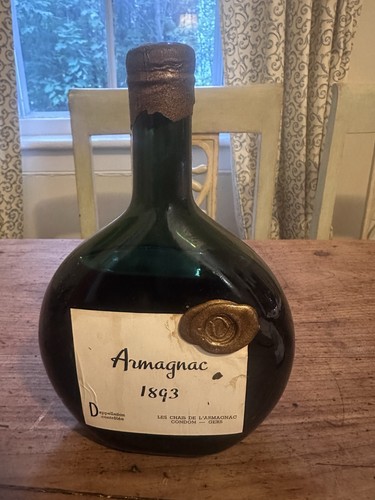 1893 armagnac bottle - armagnac,