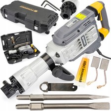 Marteau-piqueur Powermat 3300W – 65J – SDS-HEX – Valise sur roues