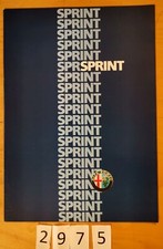 ALFA ROMEO SPRINT Prospectus Allemand 12 pages 1986? Alfasud