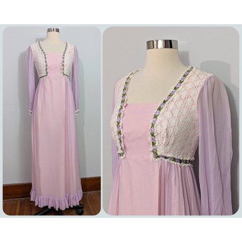 Purple with white lace - with, "vest"