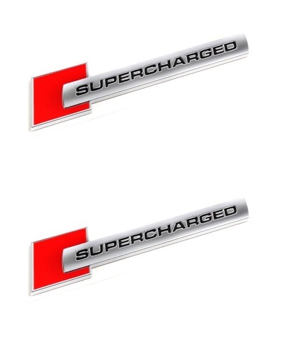 Sigle supercharged look alu - 2,
