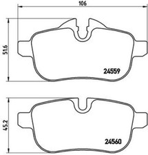 PLAQUETTES DE FREIN BREMBO - P