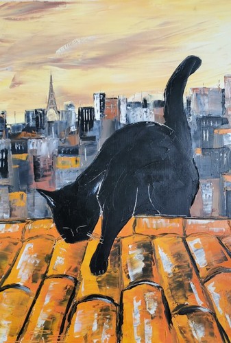 Jiel huile sur toile - sur, originale