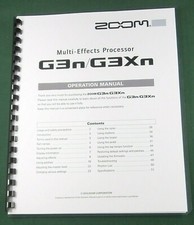Zoom G3n / G3Xn Operation