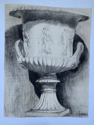 Dessin vase médicis - vase, École