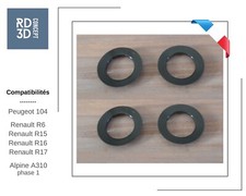 4 joints de barillet de porte - Peugeot 104 | Renault R6 R15 R16 R17 Alpine A310